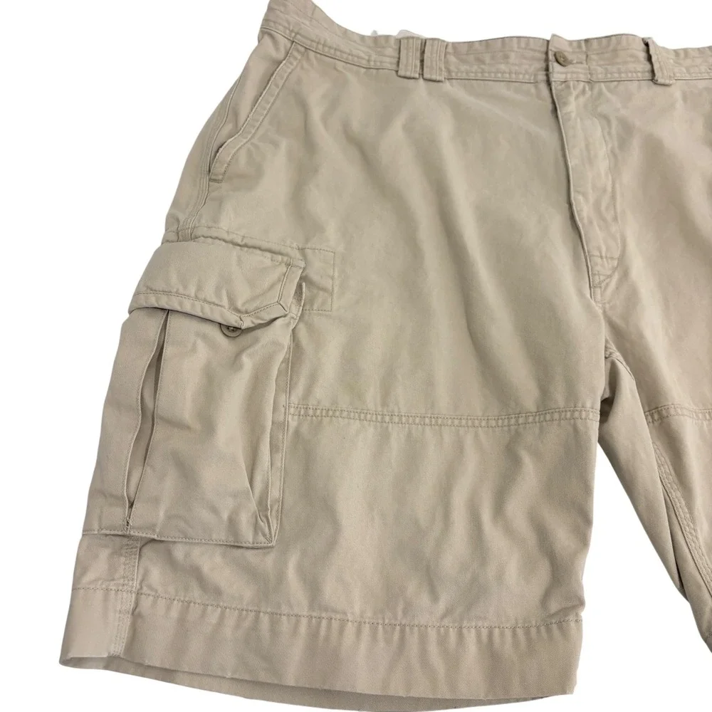 Polo Ralph Lauren Cargo Shorts Mens 46 Tan Khaki Cotton Twill Utility Relaxed